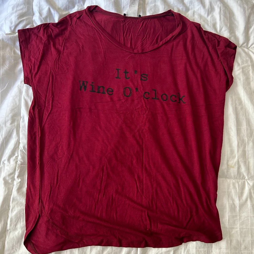 BLVD Dark Magenta Graphic Tee (Small)